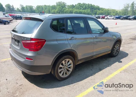 2013 BMW X3 xDrive28I from USA, damaged, VIN 5UXWX9C50D0A17020